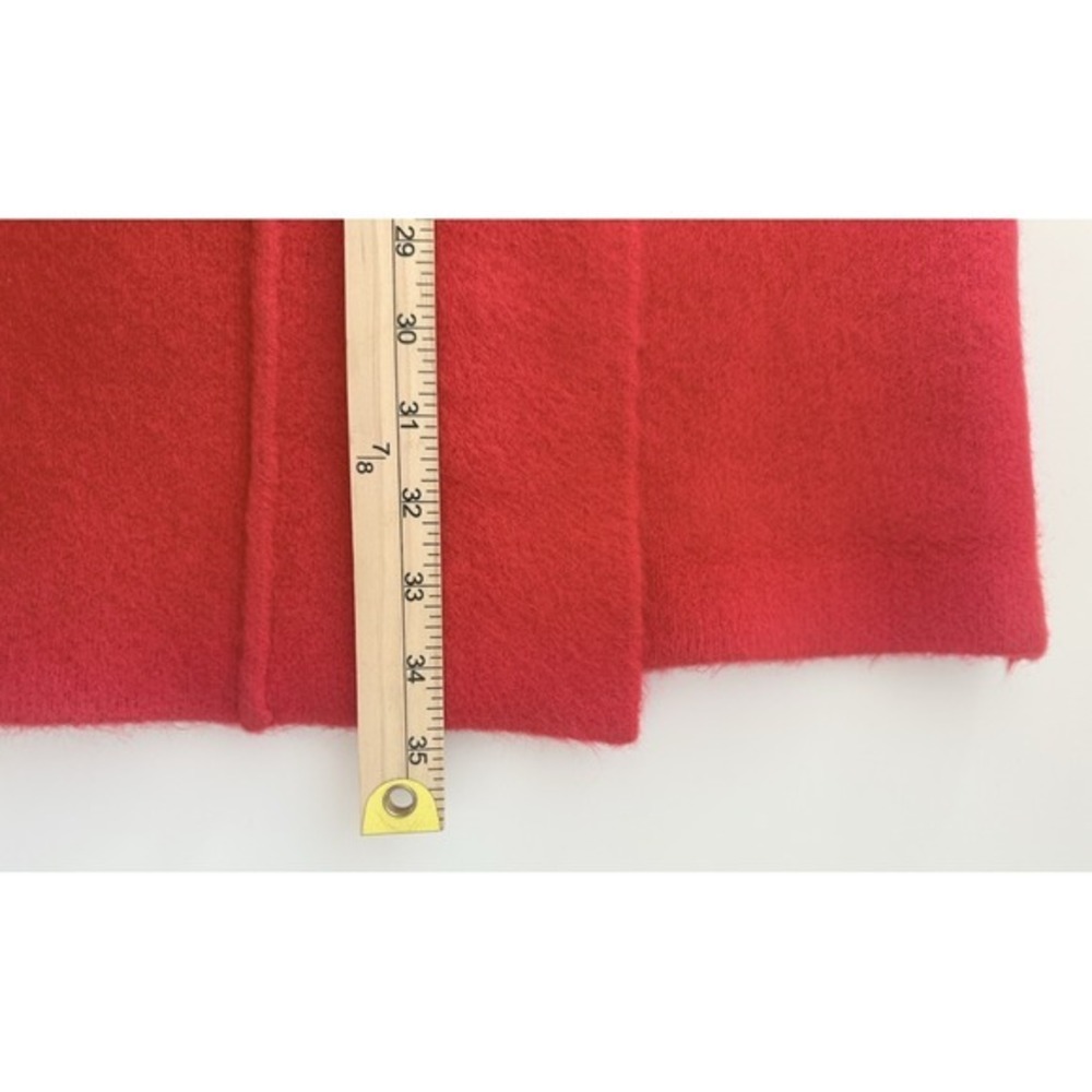 Anthropologie Womens Phoenix Open Red Sweater Coat Minimalist Capsule WardrobeXS - Picture 14 of 14